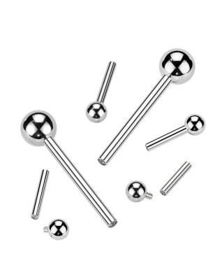 Náhradná tyčka k piercingu do jazyka TITAN, 1,6 x 16 mm