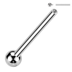 Náhradná tyčka k piercingu do jazyka TITAN, 1,6 x 16 mm