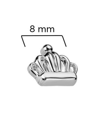 Náhradná ozdoba korunka k dermálu / labrete TITAN, 1,2 mm