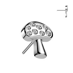 Ozdobná časť muchotrávka k PUSH IN piercingu TITAN