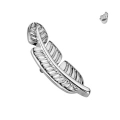 Náhradná ozdoba pierko k dermálu / labrete TITAN, 1,2 mm