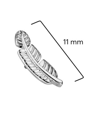 Náhradná ozdoba pierko k dermálu / labrete TITAN, 1,2 mm