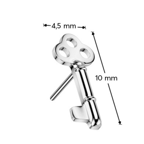 Ozdobná časť kľúčik k PUSH IN piercingu TITAN