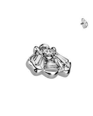 Náhradná ozdoba včielka k dermálu/labrete TITAN, 1,2 mm