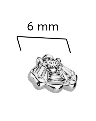 Náhradná ozdoba včielka k dermálu/labrete TITAN, 1,2 mm