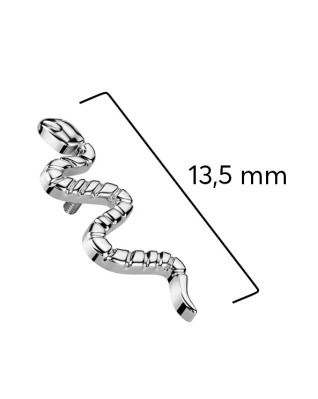 Náhradná ozdoba had k dermálu / labrete TITAN, 1,2 mm