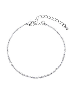 Náramok z pravých šedých kremeňov