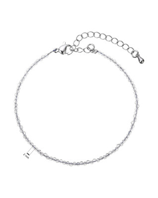 Náramok z pravých šedých kremeňov