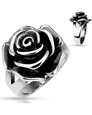 Oceľový prsteň ruže