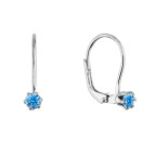 Strieborné visiace náušnice s Preciosa kryštálom