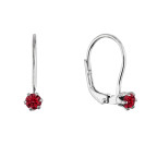 Strieborné visiace náušnice s Preciosa kryštálom