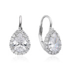 Strieborné dámske náušnice so zirkónmi