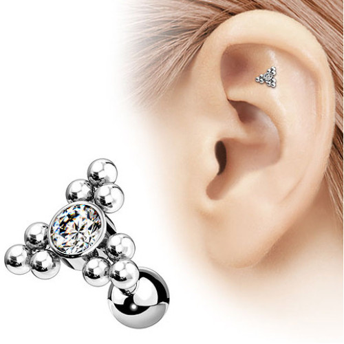 Cartilage piercing - helix / tragus