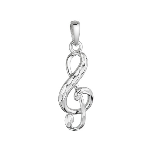 Strieborný prívesok husľový kľúč