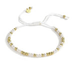 Náramok prírodnými perlami, striebro AG925