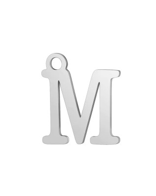 Oceľový prívesok - iniciála - písmeno
