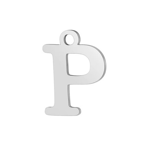 Oceľový prívesok - iniciála - písmeno