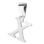 Oceľový prívesok - iniciála - písmeno