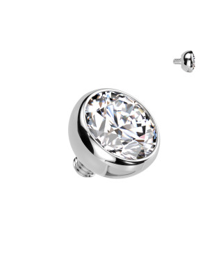 Náhradná gulička s kamienkom TITAN, závit 1,2 mm, 3mm