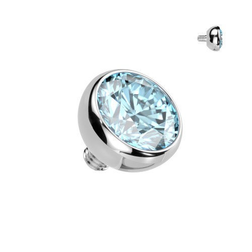 Náhradná gulička s kamienkom TITAN, závit 1,2 mm, 3mm