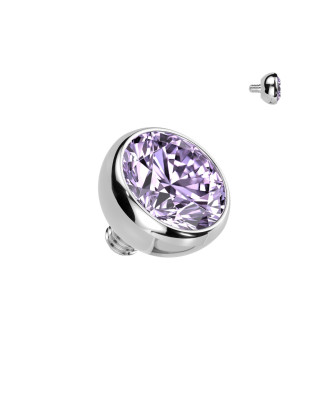 Náhradná gulička s kamienkom TITAN, závit 1,2 mm, 3mm