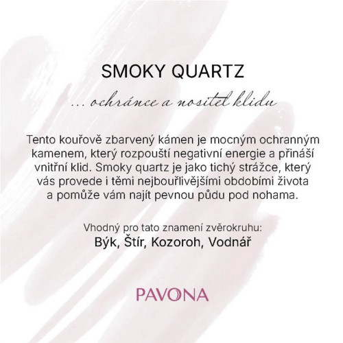 Náramok s pravými smoky quartz kamene