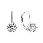 Strieborné dámske náušnice so zirkónmi