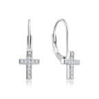 Strieborné náušnice krížiky