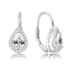 Strieborné náušnice so zirkónmi