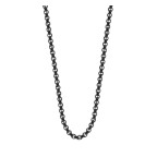 Čierna oceľová retiazka ROLO dĺžka 45 cm, šírka 2 mm