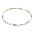 Náramok prírodnými perlami, striebro AG925