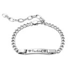 Pánsky personalizovaný oceľový náramok s doštičkou