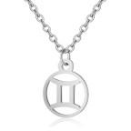 Oceľová retiazka s príveskom znamení blíženci