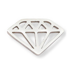 Oceľový prívesok - diamant