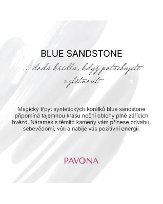 Náhrdelník s blue sandstone kamene