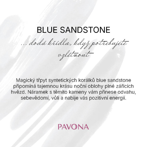 Náhrdelník s blue sandstone kamene