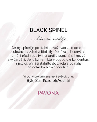 Náhrdelník s pravými black spinel kamene