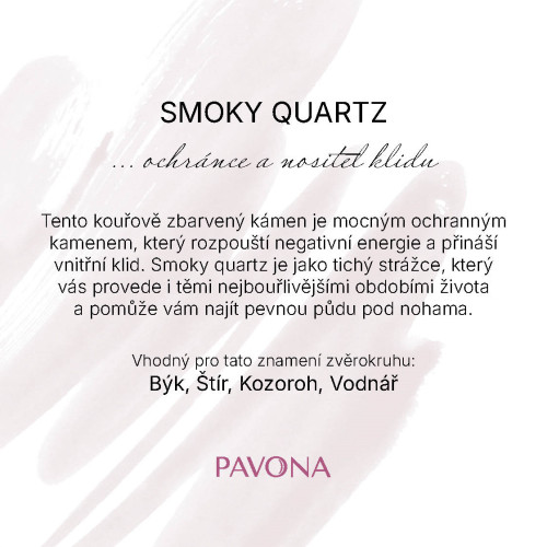 Náhrdelník s pravými smoky quartz kamene