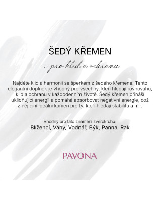 Náhrdelník z pravých šedých kremeňov