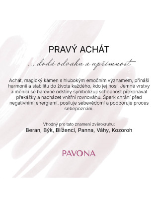 Náhrdelník z pravého achátu