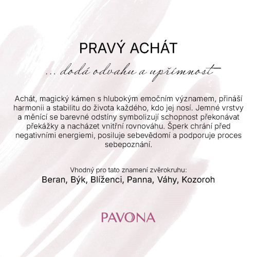 Náhrdelník z pravého achátu