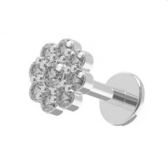 Labreta - piercing do brady kvietka
