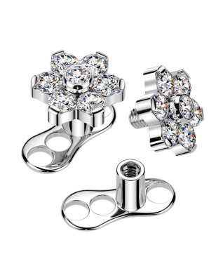 Kompletný microdermal piercing TITAN