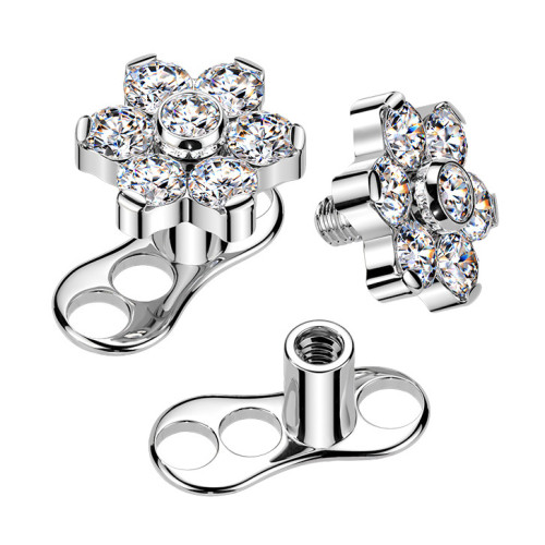 Kompletný microdermal piercing TITAN