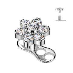 Kompletný microdermal piercing TITAN