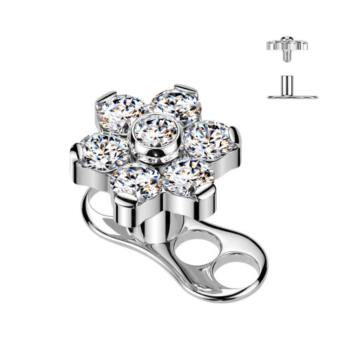 Kompletný microdermal piercing TITAN