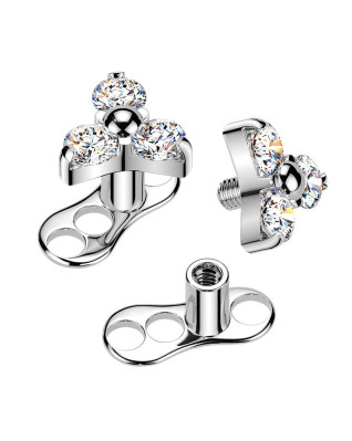 Kompletný microdermal piercing TITAN