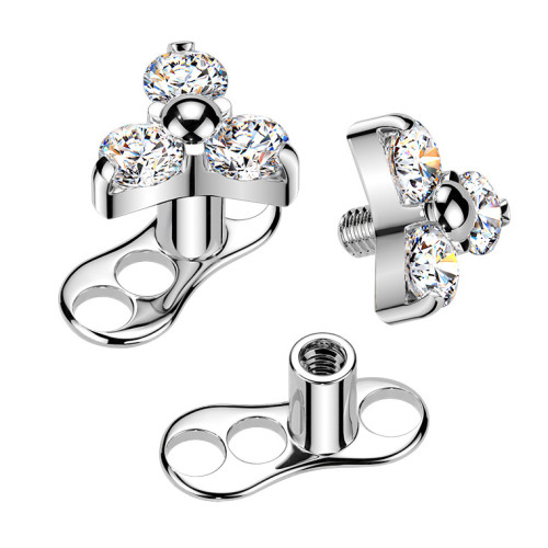Kompletný microdermal piercing TITAN
