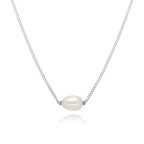 Strieborný náhrdelník s prírodnou perličkou