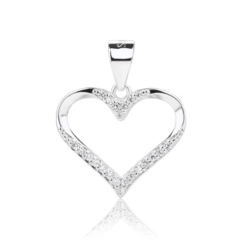 Strieborný prívesok srdiečko